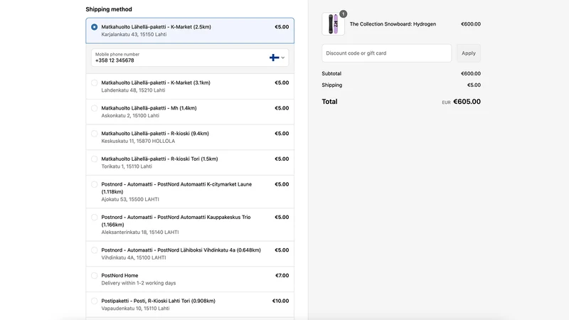 Shipit Delivery Checkout