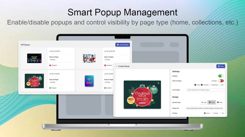 PiP Announcement Popups