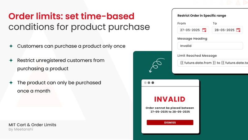 MIT Cart & Order Limits