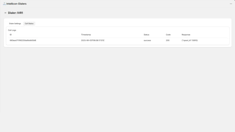 IVR Order Confirmation
