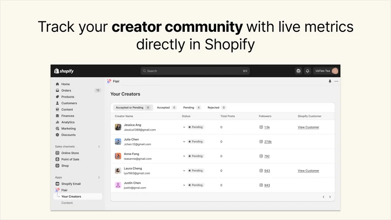Flair: Creator Marketing