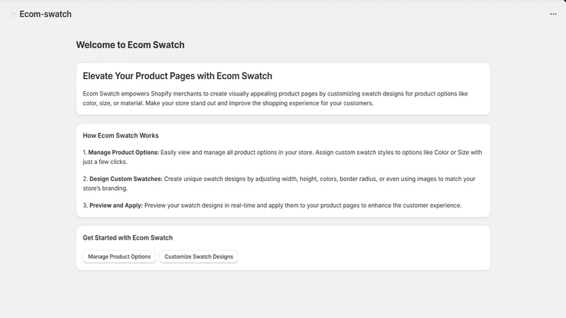 Ecom Product Variant Swatch