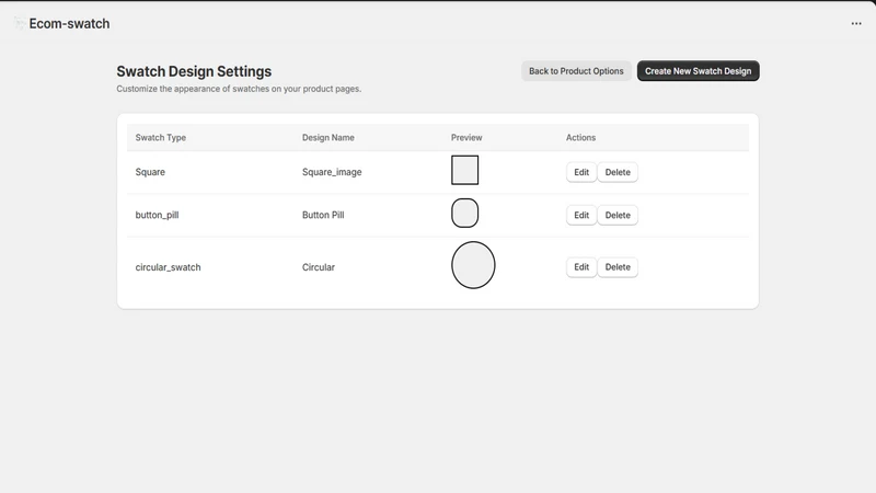 Ecom Product Variant Swatch