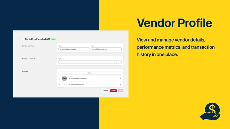 Payvenda: Vendor Payouts