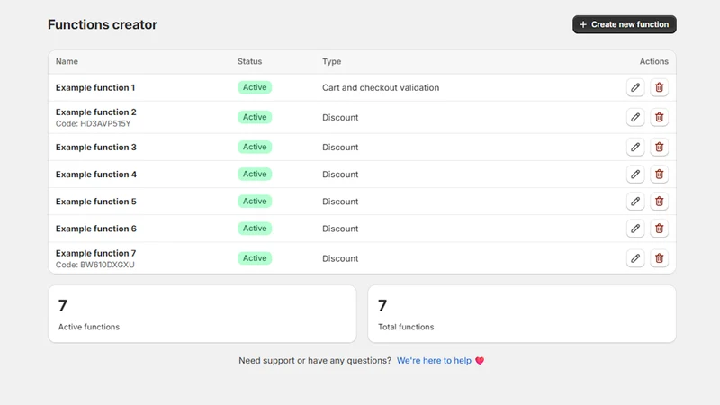 SMART Functions Creator