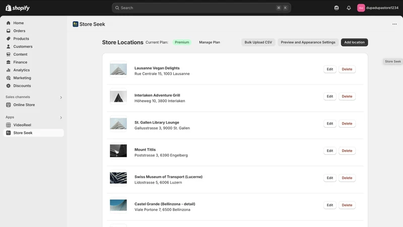 Store Seek Store Locator Map