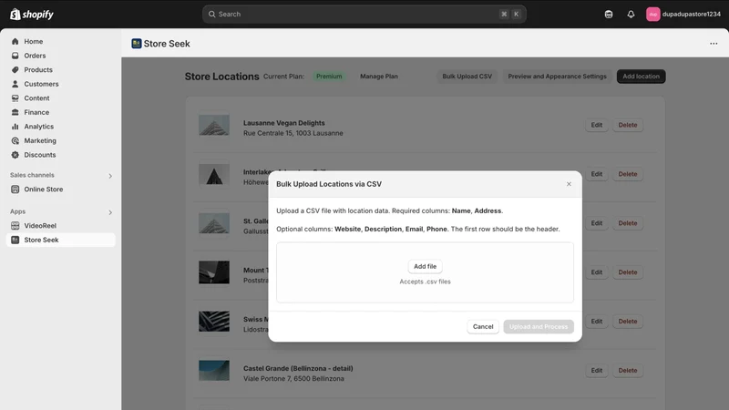 Store Seek Store Locator Map