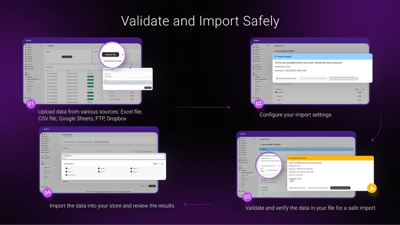 DataEase Bulk Import & Export