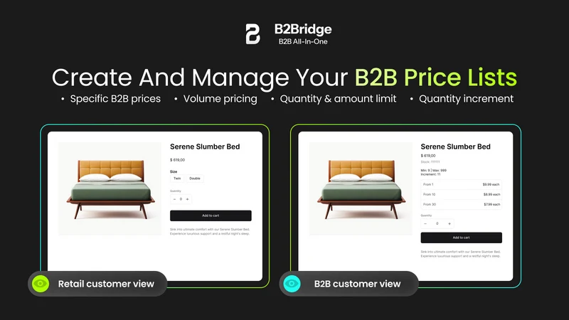 B2Bridge B2B Wholesale Pricing