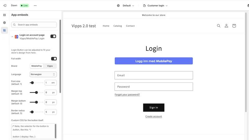 Vipps MobilePay Login