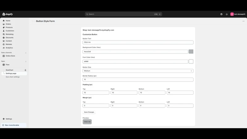 Ecom Size chart and Size Guide