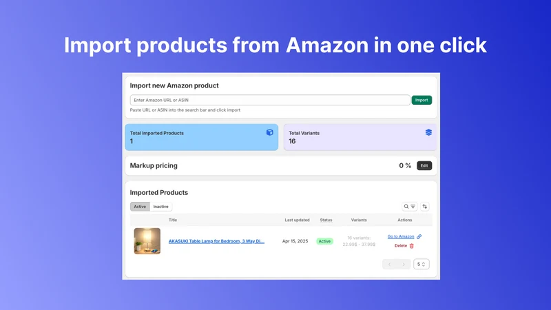 Panton Amazon Importer