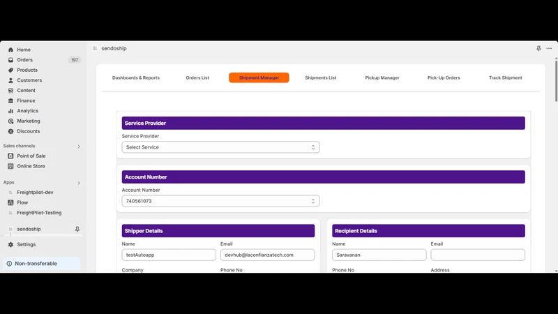 Sendoship FedEx Shipping Suite