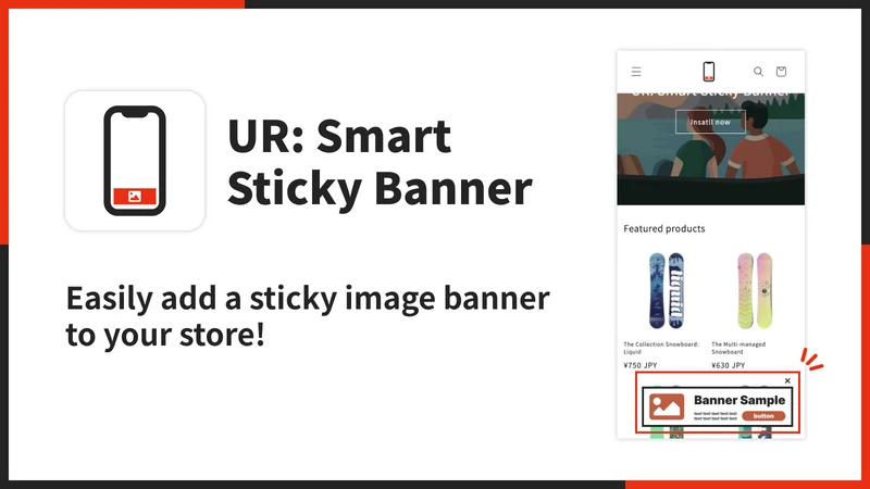 UR: Smart Sticky Banner