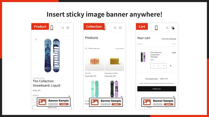 UR: Smart Sticky Banner