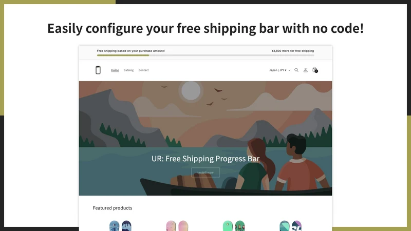 UR: Free Shipping Progress Bar