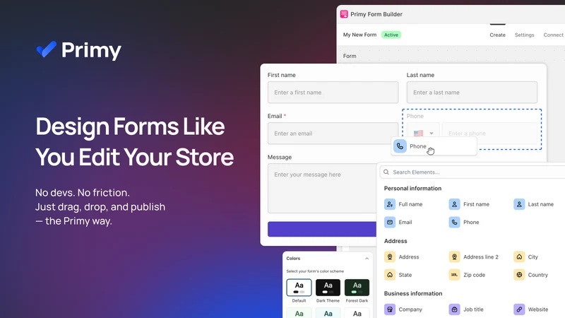 Primy Form Builder File Upload