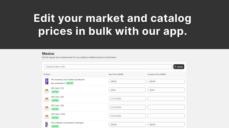 Easy Price Editor