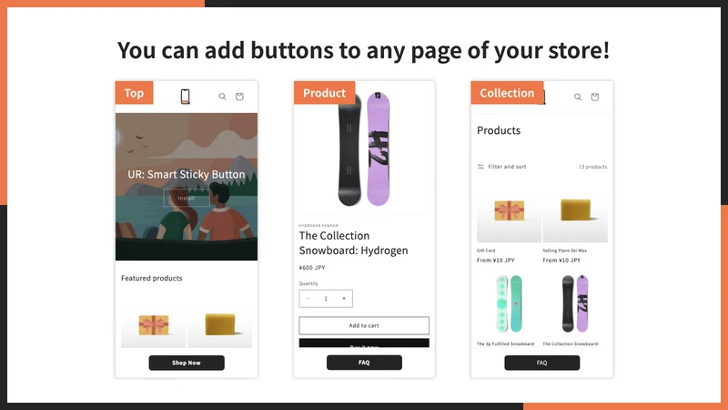 UR: Smart Sticky Button