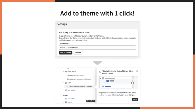 UR: Smart Sticky Button