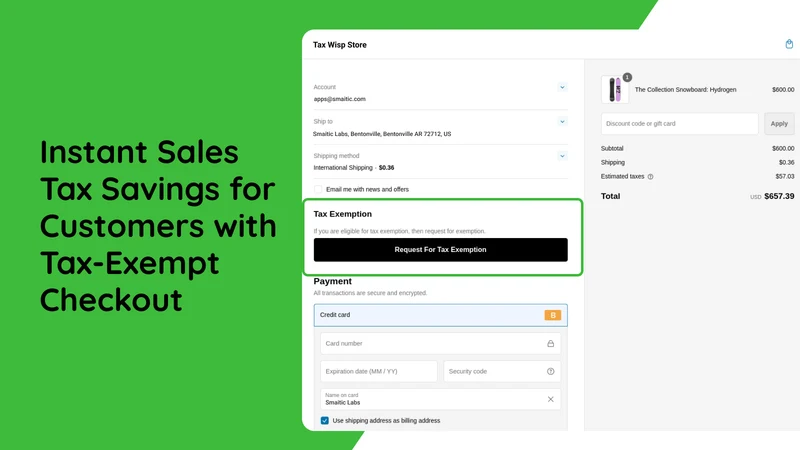 TaxWisp: Automate TaxExemption