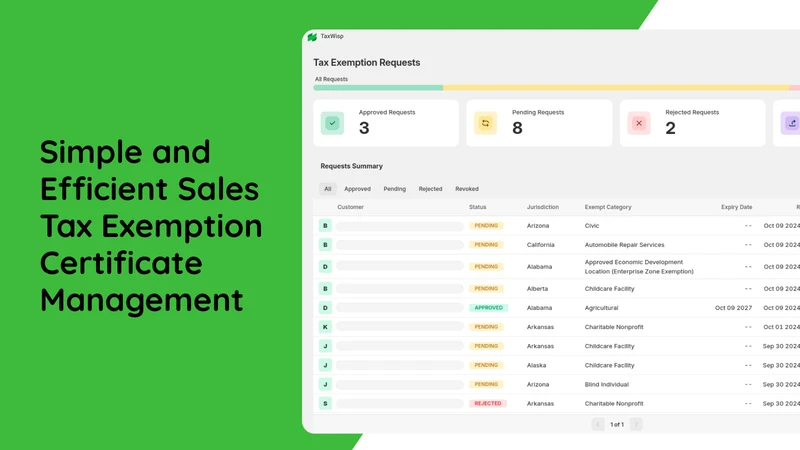 TaxWisp: Automate TaxExemption