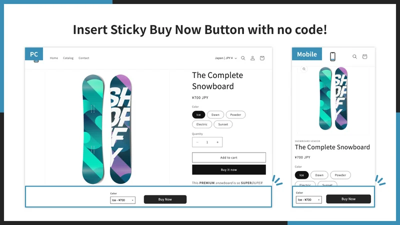 UR: Sticky Buy Now Button