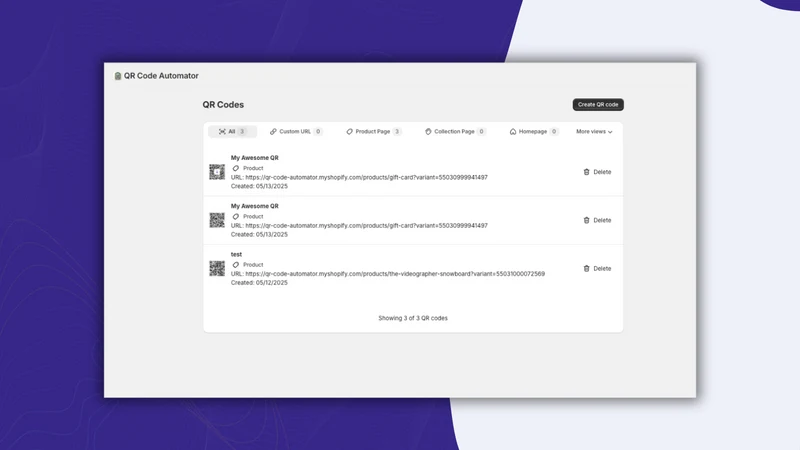 QR Code Automator