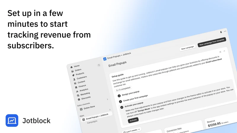 Email Popups • Jotblock