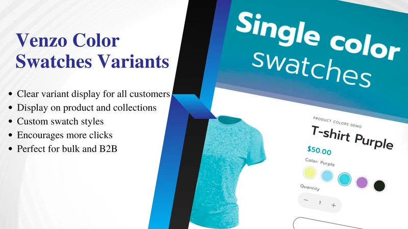 Vennzo Color Swatches Variants
