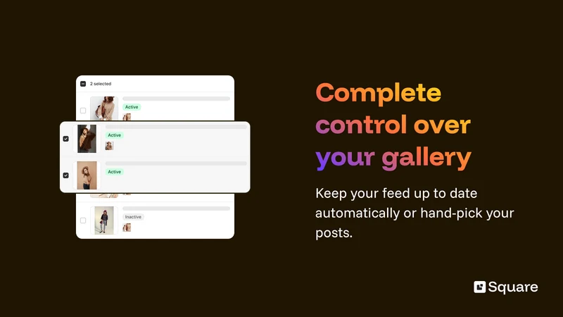 Square: Instagram Feed Gallery