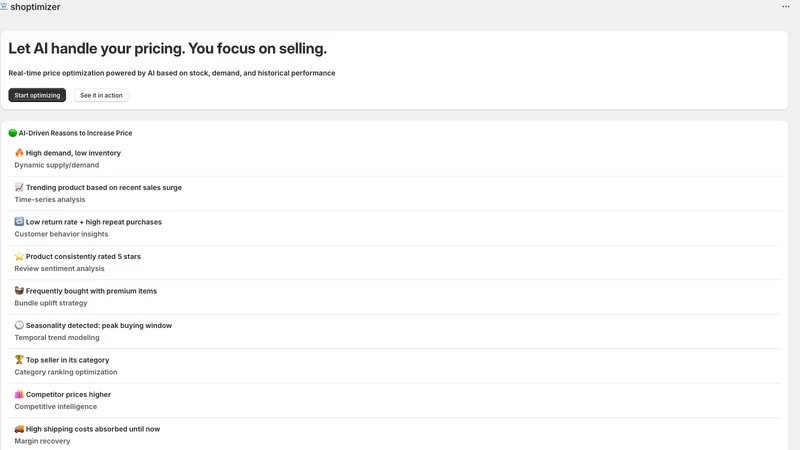 Shoptimizer ‑ Price optimizer