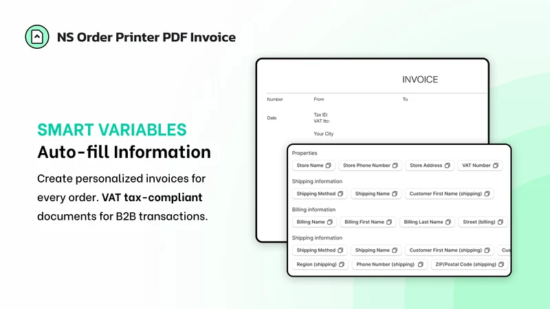 NS Order Printer PDF Invoice