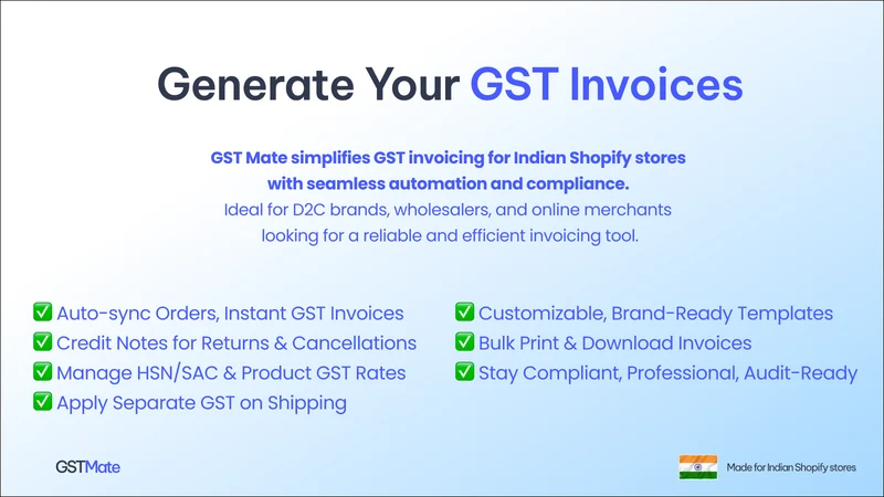 GST Mate ‑ Invoices & Reports