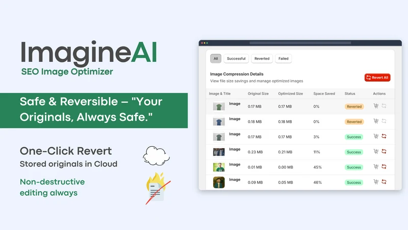 ImagineAI SEO Image Optimizer