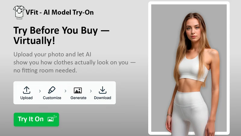 vFit: AI Model Photos & Try‑On