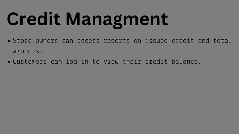Store Credit