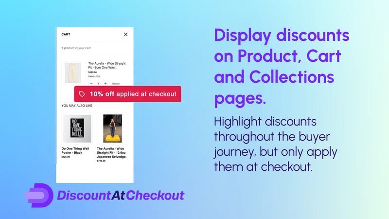 Discount at Checkout