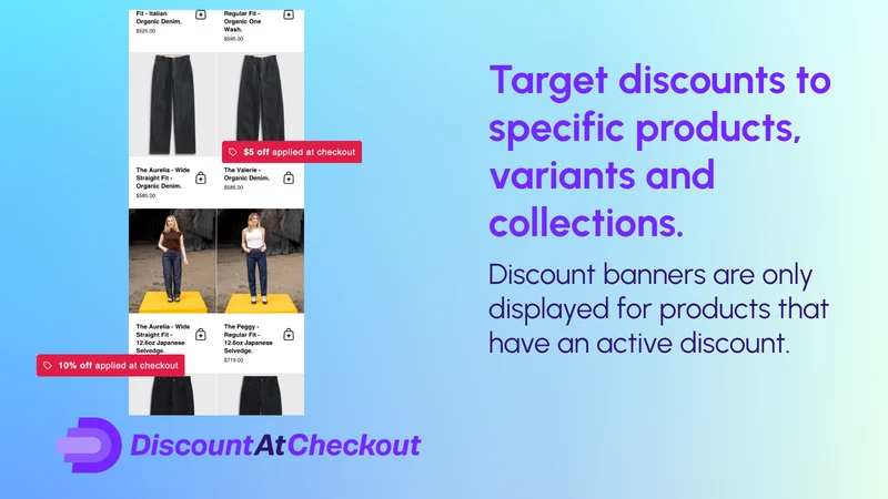Discount at Checkout