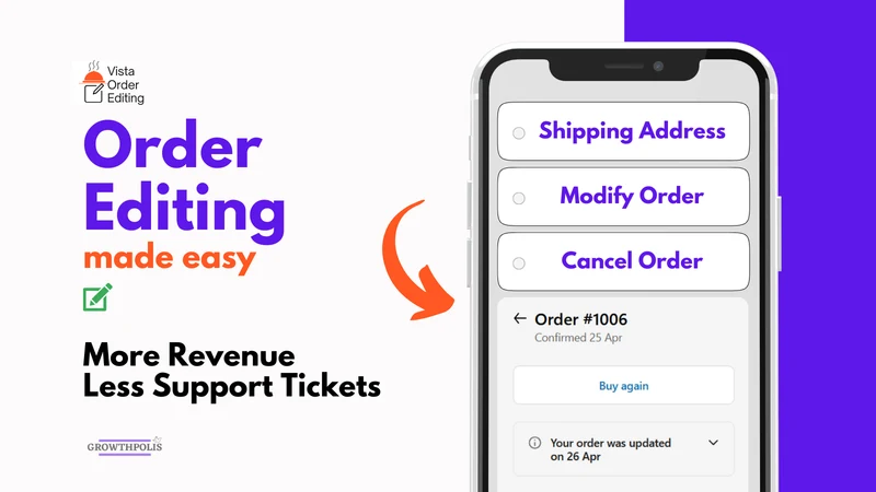 Vista Order Editing & Upsell