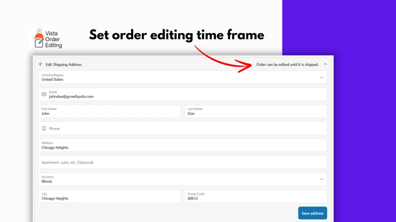 Vista Order Editing & Upsell