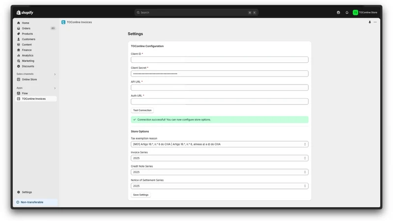 TOConline Invoices