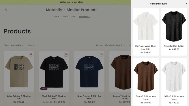Matchify ‑ Similar Products