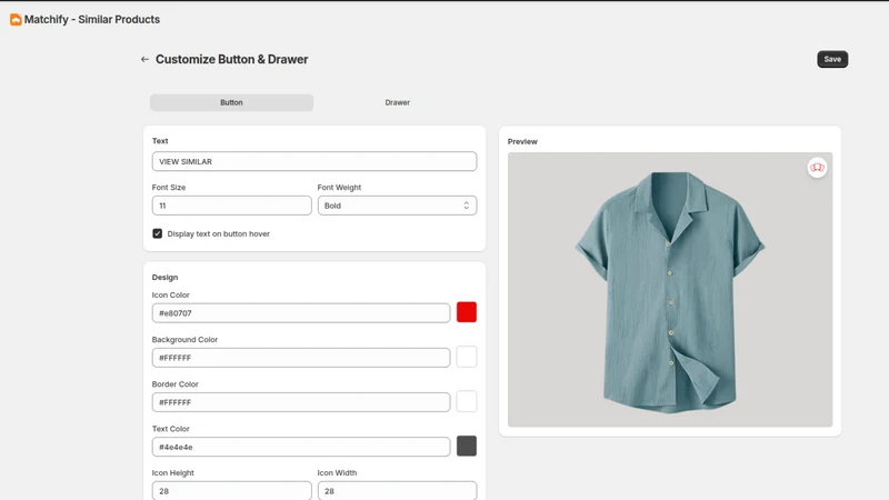 Matchify ‑ Similar Products