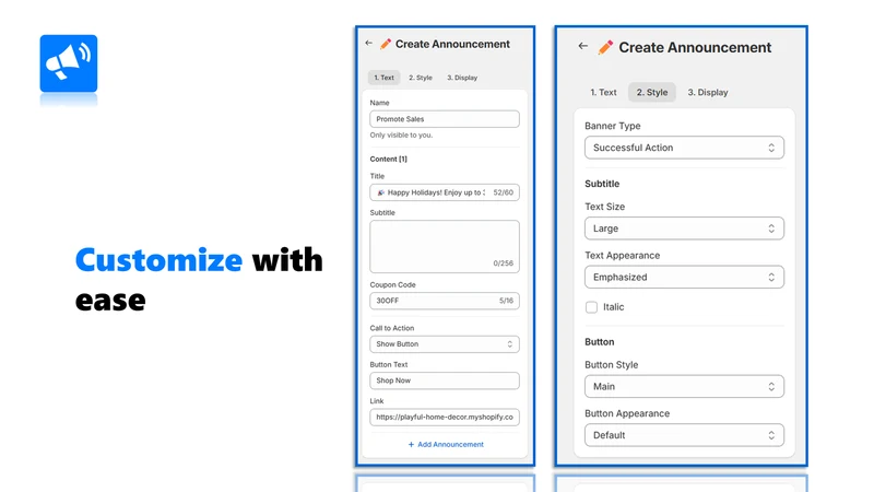 Elevix: Customer Account Bar