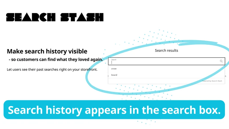 Search Stash | Search History
