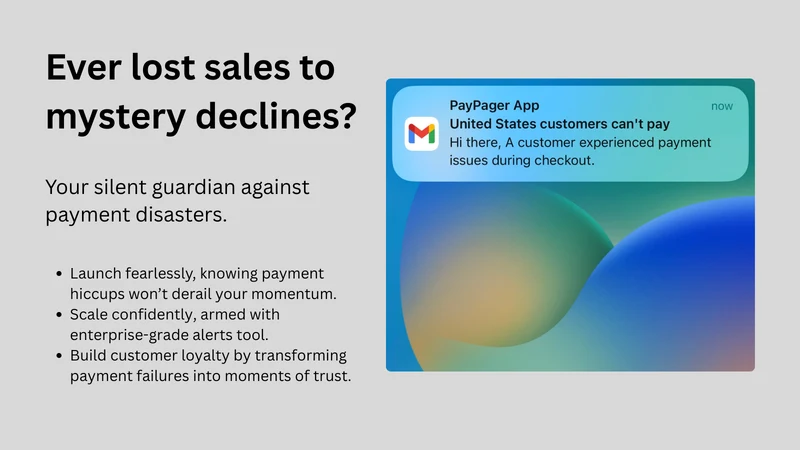 PayPager: Failed Payment Alert