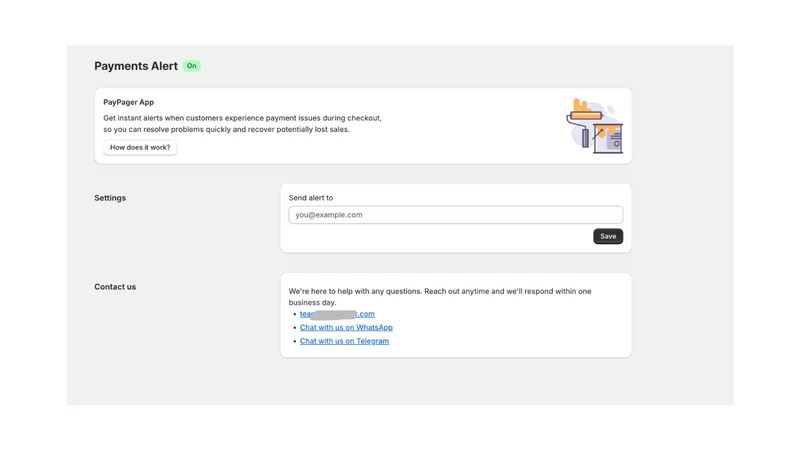 PayPager: Failed Payment Alert