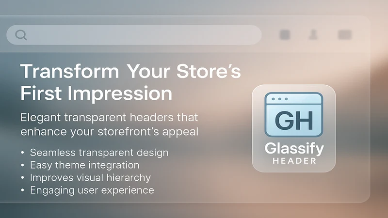 Glassify Header