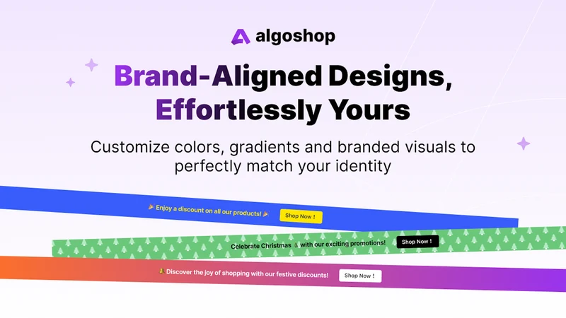Algoshop Announcement Bar